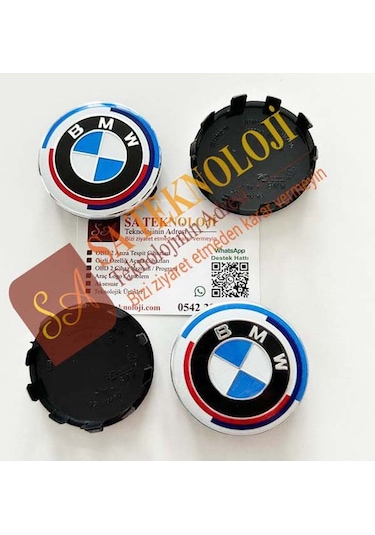 Bmw Jant Göbeği Logosu 56mm Newtype Mavi-beyaz