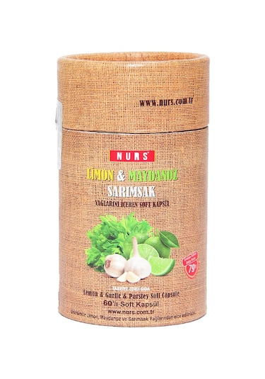 Nurs Limon Maydanoz Sarımsak Kürü 60 Kapsül