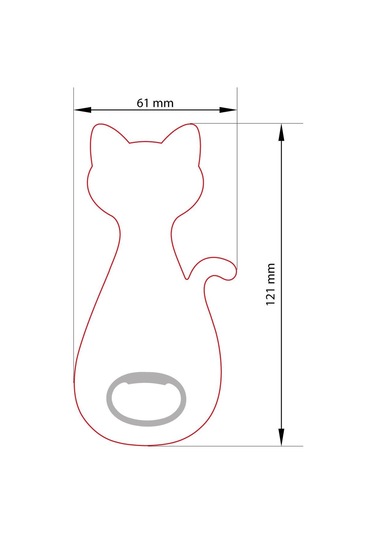 Kedi Magnet Açacak Vgkdı 100 Adet Beyaz