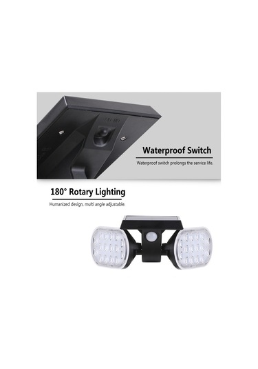 Güneş Çift Kafa Işık Dış Mekan Su Geçirmez Led'ler L5423w