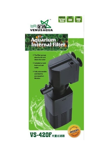 Venusaqua Vs420F Akvaryum İç Filtre 6 Watt