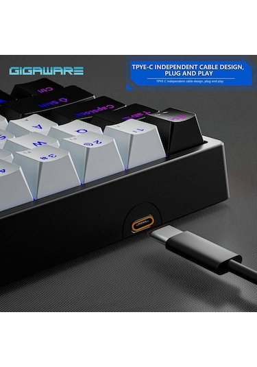 Valkyrie K710 Blue Switch Dark Alien Rgb Kablolu Oyuncu Klavye