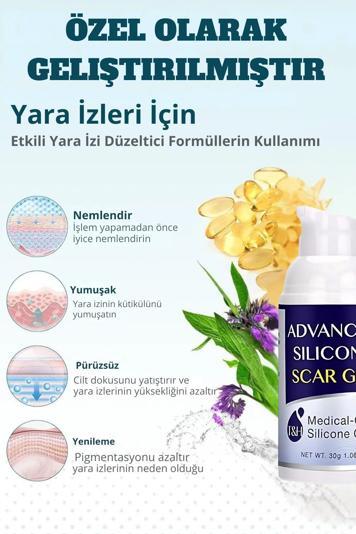 T&h Gelişmiş Yara Izi Jeli 30 G