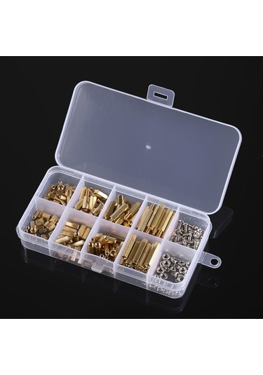 Tongxida 240 Adet Kutulu M2-m3 Bakır Standoff: Çift Yönlü Altıgen, Kartlı Devreler İçin Mekanik Ayrıcı