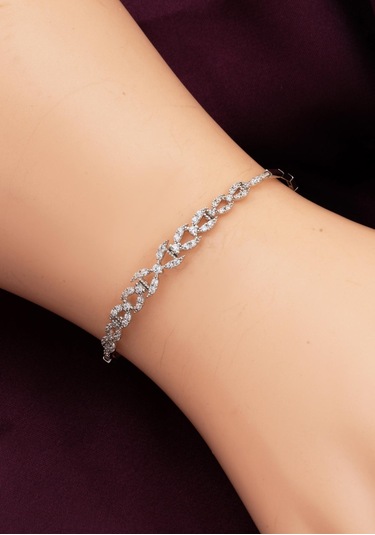 Bilezikci Elizabeth 14 Ayar Beyaz Altın Düğün Seti