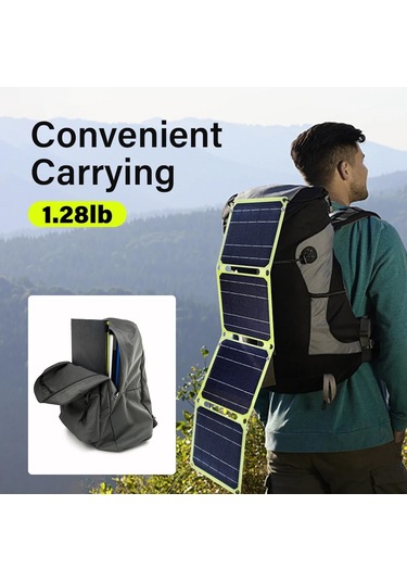 Suntek Katlanabilir Güneş Paneli Şarj Cihazı Acil Durum Sarı