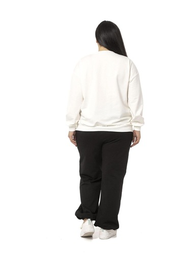 Büyük Beden İki İplik Siyah Eşofman Takımı-siyah Siyah