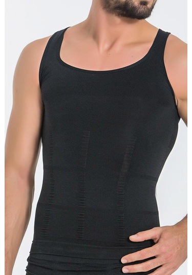 Miss Fit Erkek Korseli Atlet 26002 Beyaz