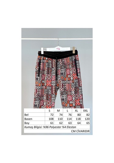 Desenli Erkek Şort Kapri Mayo Rks-05 Remsa Mayo Siyah