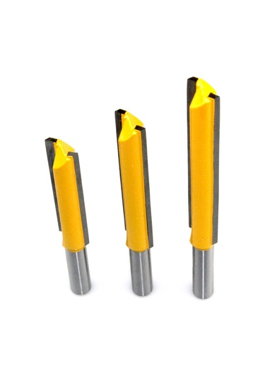 Aubyhe Ahşap İşleme Makinaları İçin Uzun Kılıflı İki Yollu Dilimleme Bıçağı - Ahşap Freze Ucu 8x1/2x63