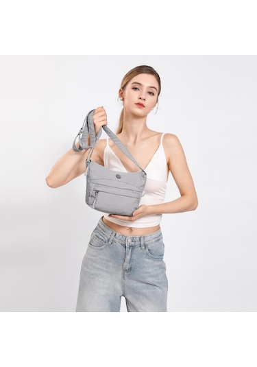Smart Bags Mikro Poly Kumaş Postacı Kadın Çantası 3342 Siyah