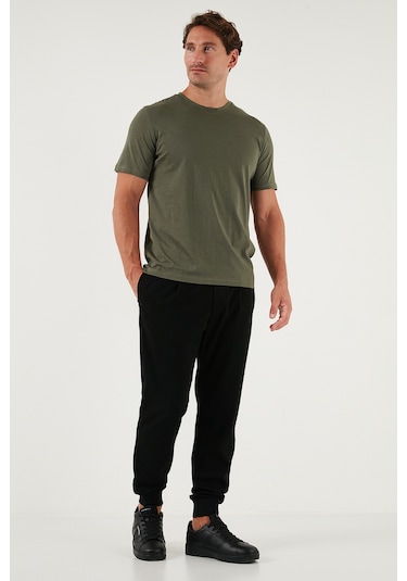 Buratti Pamuklu Regular Fit Bisiklet Yaka Erkek T Shirt 59020204 Haki