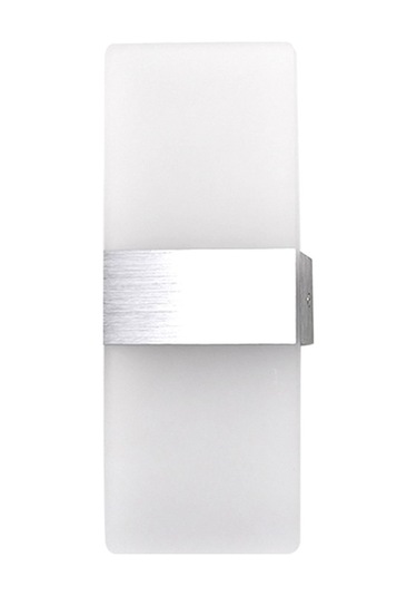 Ulzyvf Modern Led Duvar Aydınlatma: 6w Akrilik & Alüminyum, Yatak Odası/koridor İçin 111 Karakter Gümüş Gümüş