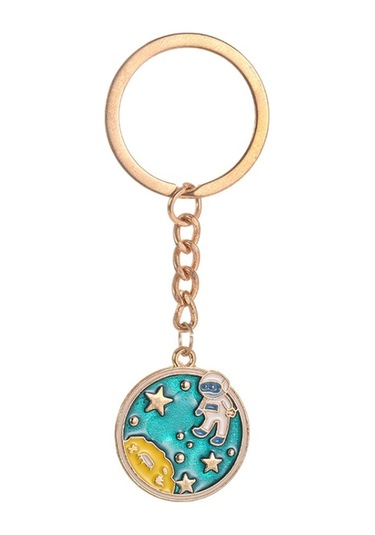 Sones 5 Adet Yuvarlak Anahtarlık Astronotlar Alaşımı