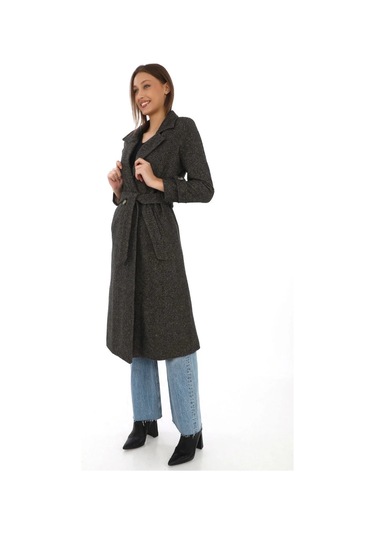 Kadın Balık Sırtı Kaşe Kaban Uzun Boy Kruvaze Yaka Kuşaklı Astarlı Kışlık Tesettür Kaban, Yünlü Do Kahverengi Kadın Balık Sırtı Kaşe Kaban Uzun Boy Kruvaze Yaka Kuşaklı Astarlı Kışlık Tesettür Kaban, Yünlü Do Kahverengi