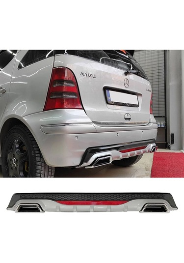 Mercedes A160 Gri Difüzör Difizör Kare Egzoz Görünüm Reflektörlü