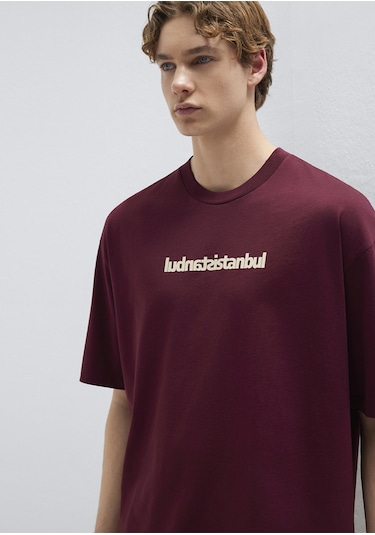 Mavi - İstanbul Baskılı Bordo Tişört 0613591-70426 Bordo