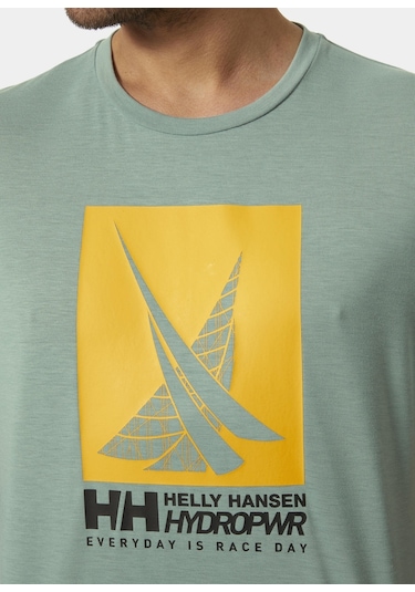 Helly Hansen Hp Race Graphic Erkek T-shirt-27979-yeşil Yeşil