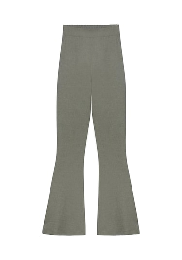 Olla Collection İspanyol Paça Pantolon Haki Haki