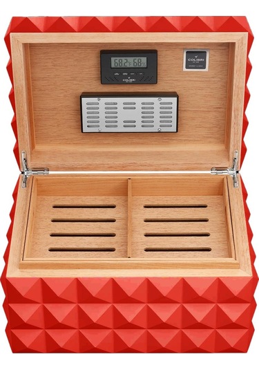 Colibri Grand Quasar Humidor Puro Kutusu Kırmızı 120's