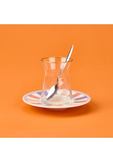 Evidea Kitchen Colourful Çay Tabağı - Renkli - 13 Cm Renkli Çok Renkli