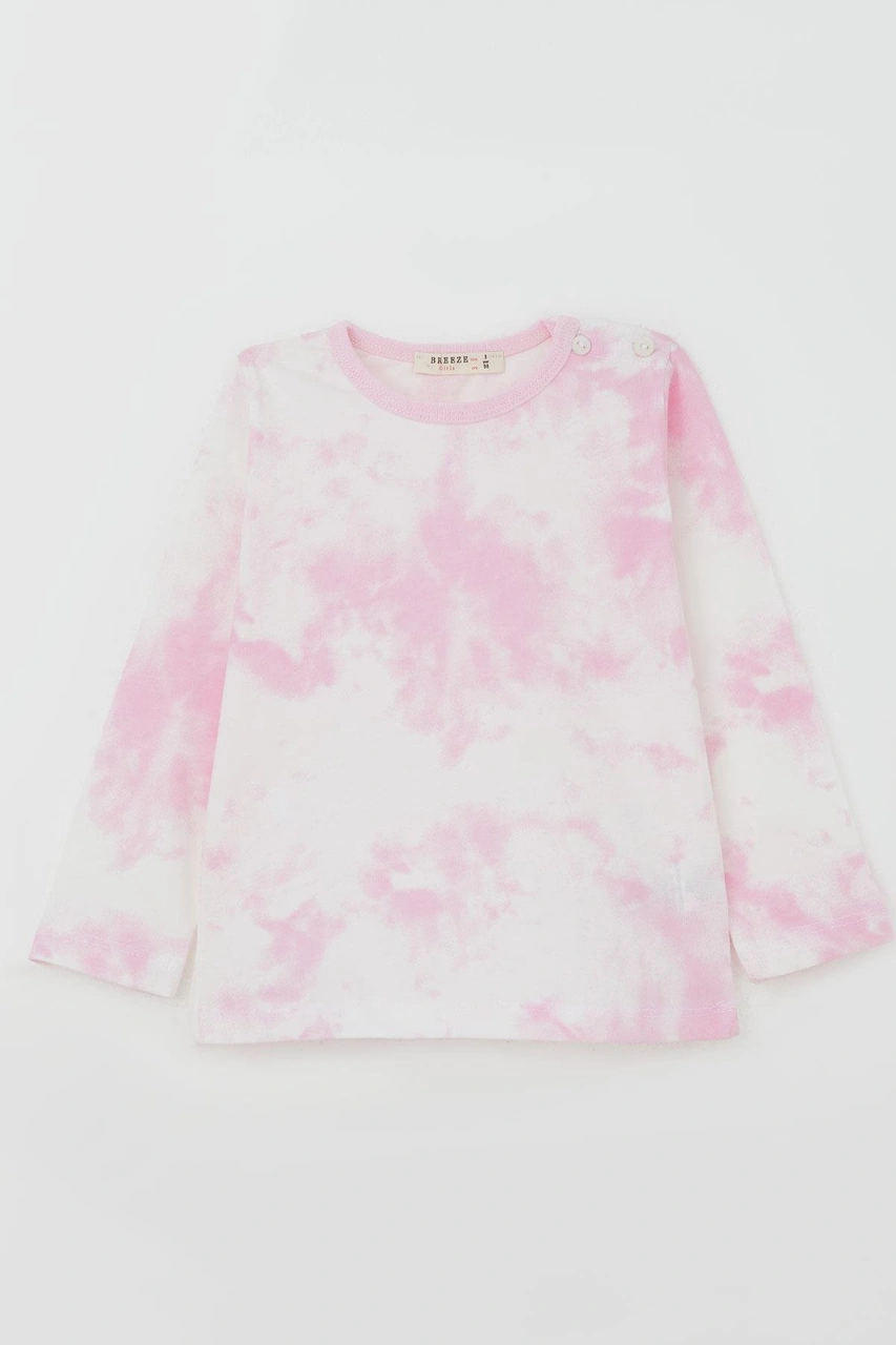 Breeze Kız Bebek Pijama Takımı Batik Desenli 9 Ay-3 Yaş, Karışık Renk Çok Renkli