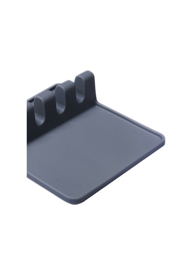 Suntek Isıya Dayanıklı Silikon Gereç Dayanağı Kepçe Ve Gri Gri