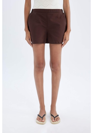 DeFacto Regular Fit Deniz Şortu-Fall in Love T5639AZ24SMBN328 Kahve DeFacto Regular Fit Deniz Şortu-Fall in Love T5639AZ24SMBN328 Kahve