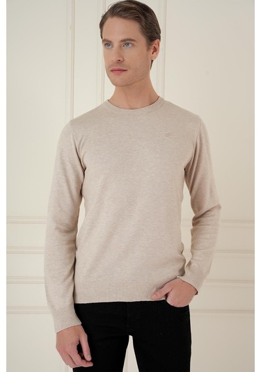 Tr 875 Slim Fit Bej Klasik Triko Bej