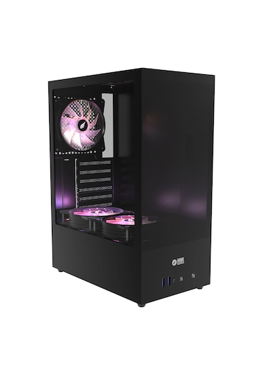 Hawk Gaming Hc310 600w Rgb Mesh Micro Atx Mini Tower Siyah Gaming Oyuncu Kasa