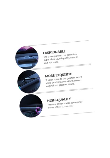 Ev Ofis Yurt Ses Çubuğu Siyah Bilgisayar Hoparlörü Stereo Ses Çift Hoparlör Ses Kutusu Müzik Çalar