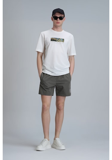 Lufian Aldor Erkek Deniz Şortu Haki Haki 111220101100630 Haki