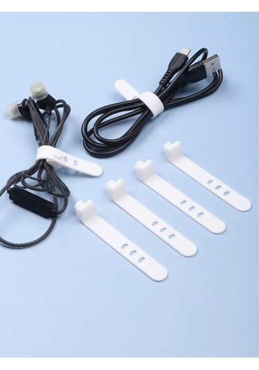 Wallard 10 Adet Beyaz Silikon Kablo Kelepçeleri 226957146