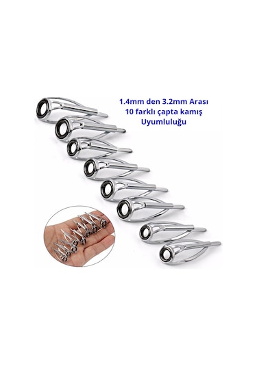 MSO Olta Balıkçılık Paslanmaz & Seramik Kamış Yenileme Uç Halkaları