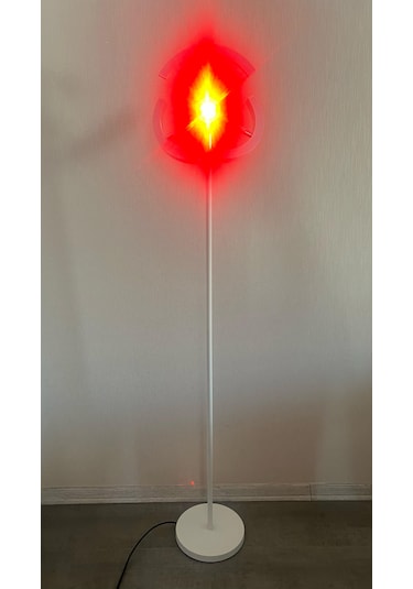 Yüceeller Rgb Modern Dim Edilebilir Led Lambader Beyaz