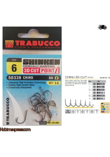 Trabucco Shinken Hooks Cut Chinu Iğne (491738609)