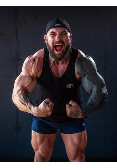 Valiants Skull Pamuklu Kafatası Baskılı Atlet 262535802 Siyah