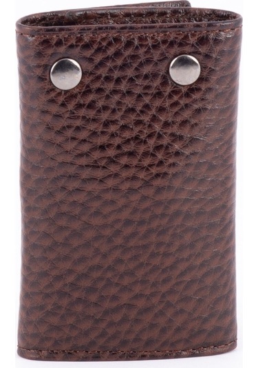 613 Model Hakiki Deri 6'lı Çevirme Anahtarlık Kahve