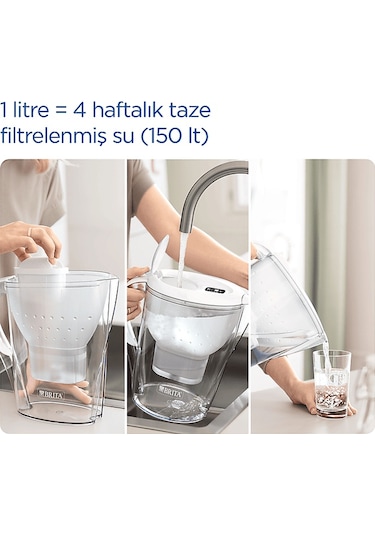 Brıta Marella Xl 3.5 L Filtreli Sürahi Pro Mavi