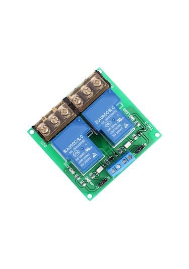Mufunye 5v Çift Yollu Röle Modülü - 30a Akım Kapasitesi, Optik Kopple İzolasyon, Yüksek/düşük Seviye Tetikleyici Yyg-3