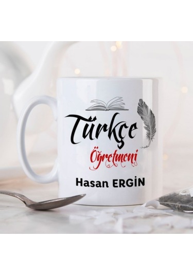Kişiye Özel Türkçe Öğretmeni Kupa Bardak Ha36