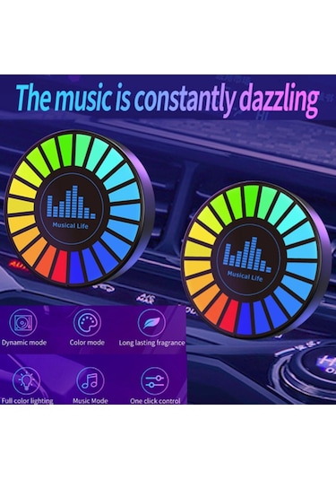 Sese Duyarlı Araçiçi Ve Masaüstü Kullanılabilen Ekolayzer Rgb