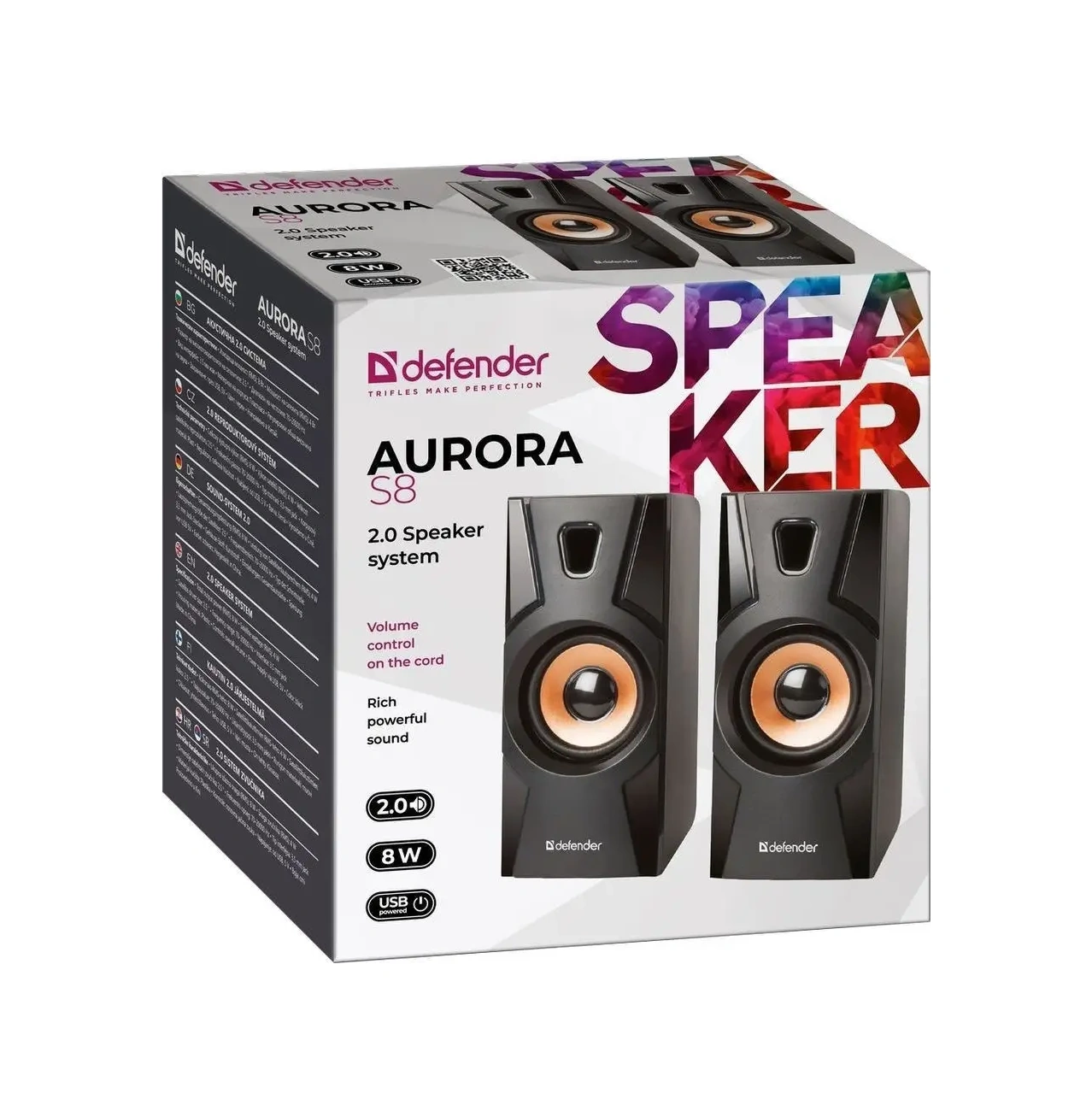 Defender 8w Güçlendiğinde Usb'den Usb'den Güç Alan Bilgisayar Hoparlörleri 5686662