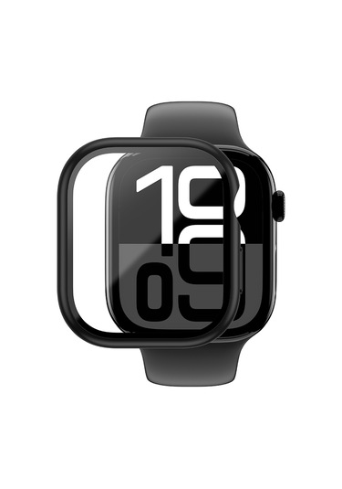 Watch 10 46mm Amazingthing Radix Minimal Fullguard Sert Pc Kasa Ve Ekran Koruyucu Siyah