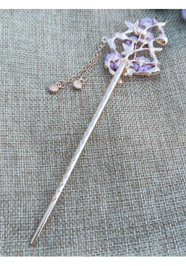 Villovatik Leyandra Lila Metal Saç Tokası 143296339 Diğer