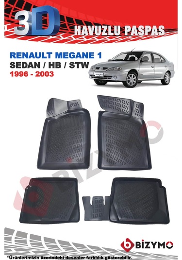 Renault Megane 1 Sedan Hb Stw 1996-2003 3D Paspas Takımı Bizymo