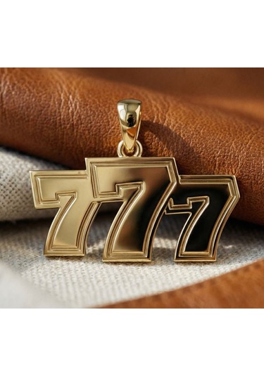777 Şans Kolye Ucu Çok Renkli