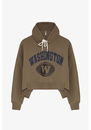 Quzu Haki Kadın Sweatshirt Swt00814 Haki