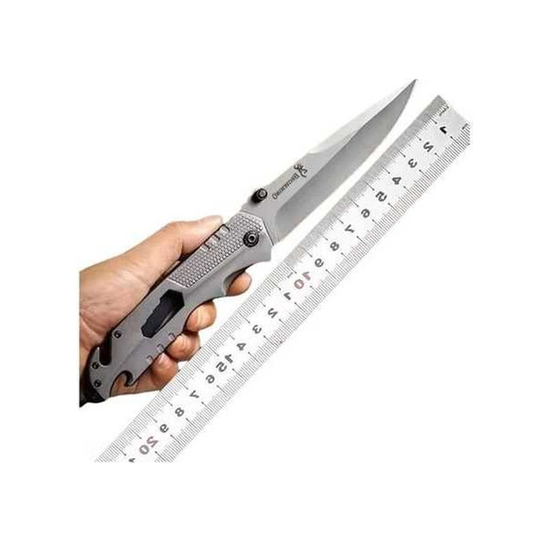 Fortunelane 7cr13mov Çelik Bıçak, 58hrc Sertlik, Çift Yuvaya Özel Katlanır, 23.3cm Toplam Uzunluk, Taşınabilir Dış Mekan Aleti