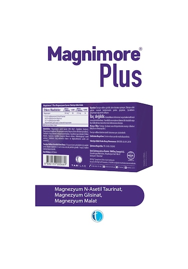 Magnimore Plus 60 Magnezyum Içeren Takviye Edici Gıda